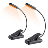 Luz Con Clip De Lectura 7l Leds 9 Colores 2u Negro