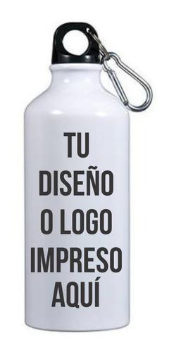 Lote 15 Cilindros Tipo Termo Blanco-alum Personalizado 600ml