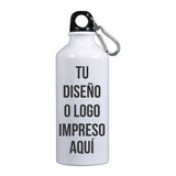 Lote 5 Cilindros Tipo Termo Blanco-alumi Personalizado 600ml