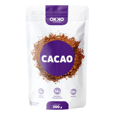 Cacao En Polvo 200g. Okko Superfoods | MercadoLibre