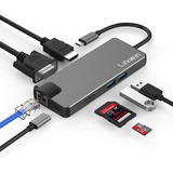 Concentrador Usb C, Adaptador Usb C 8 En 1 Linkwin Con Puert