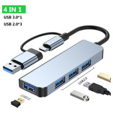 Divisor Usb 3.0 Tipo C, Hub Usb C, Adaptador Otg, Teléfono M