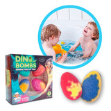 Bola Dino Bomba Efervescente Para Baño Infantil Multicolor