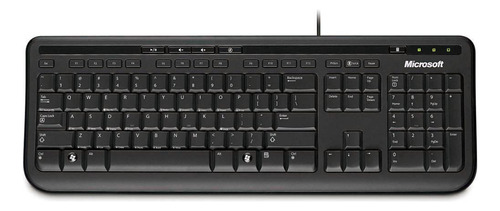 Teclado Microsoft Anb 600 Qwerty Português Brasil Cor Preto