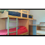 Dormitorio Juvenil, Cucheta + Escritorio + Cajonera +baulera