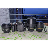 Nikon D5300 +18-55 Mm Nikkor +5-200 Mm Vr Nikkor +50 Mm F1.8