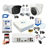 Kit Camaras De Seguridad Dvr 4 Ch 1080 + 2 Cam + Disco 500gb