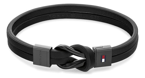 Hilfiger Joyeria Para Hombre Pulsera Acero Negro Y Negro Cha