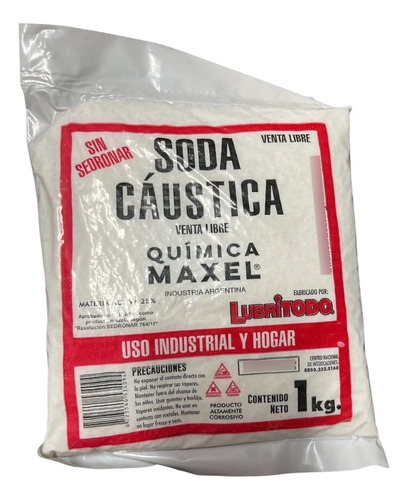 Soda Caustica 500 G Maxel X 2unidades