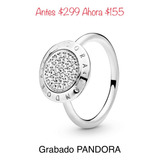 Anillo Signature Pan Compatible Marca Pandora,plata