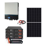 Kit Solar 8000w Híbrido Ampliado Con Baterías De Litio