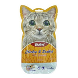 Bioline Cat Treats Chicken & Scallop Snack Cremoso Pethome 