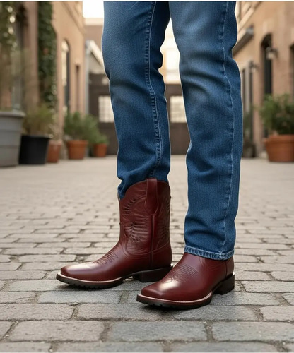 Botas Vaqueras Caballero Horsag Suela Tracto Piel 100%