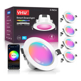 Yhw Iluminación Led Inteligente Empotrable De 6 Pulgadas, 15