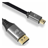 Cable Mini Dp A Displayport 8k 3.3ft 720p-144p 60hz