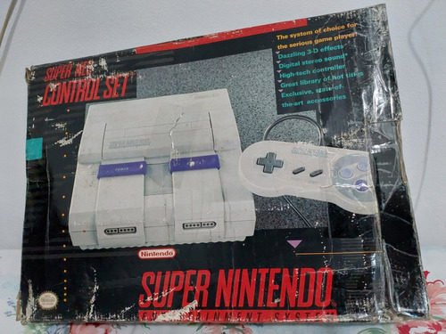 Caixa Original + Isopor - Super Nintendo 