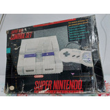 Caixa Original + Isopor - Super Nintendo 