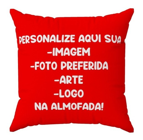 4 Capas De Almofadas 45x45cm Com Sua Arte Foto Logo Desenho