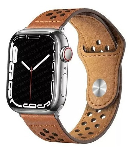 Correa De Cuero Genuino Para Apple Watch Strap De Piel 