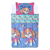 Plumon Paw Patrol Reversible Plaza Y Media 1.5p Relleno