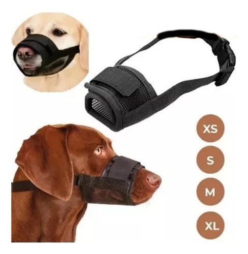 Bozal De Tela Ajustable Mascotas Perro Confortable Antihongo