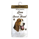 Toallas De Cocina Basset Hound, Blanco Roto