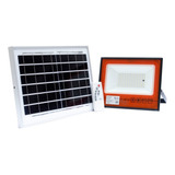 Reflector Solar Led 60w Con Panel Solar Bateria Y Control Remoto Luz Blanca Para Exteriores Carcasa Negro Luz Blanco Frío 6