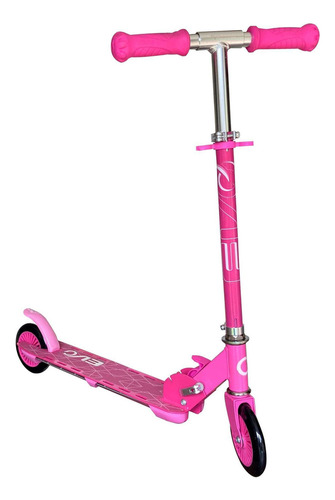 Scooter/monopatín Con Luces Evo Light Flash Color Rosa