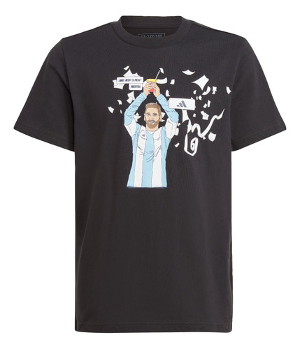 Remera Messi Fútbol Estampada Ib4907 adidas
