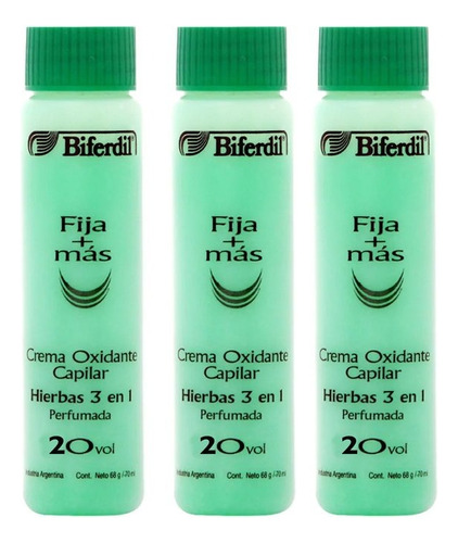 Biferdil 10 Oxidantes De Hiervas 3 En 1 X 70ml Masaromas