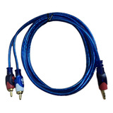 Cable Premium Plug 3,5mm A 2 Rca 3 Mts Audio Bolsa - Skyway