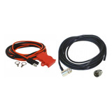 Kit Cabo Coaxial 5m Conector Uhf Macho E Cabo Dc P/ Bateria 