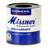 Esparadrapo Impermeável 5 Cm X 4,5m Branco Kit C/6 Missner