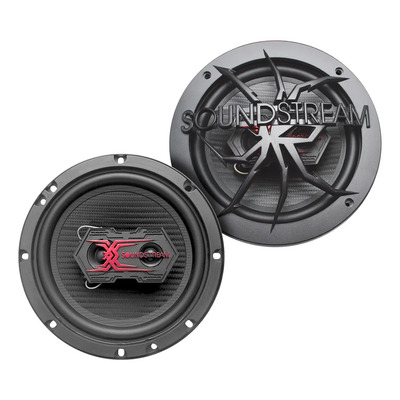 Bocinas Para Auto 6.5 Fibra Carbono 3 Vías Wnr Soundstream Color Negro | Envío gratis