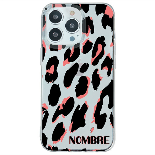 Funda Animal Print Para iPhone Personalizada Tu Nombre