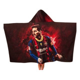 Messi Barcelona - Manta/ Capa Con Capucha