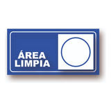 Area Limpia 36x18cm Acrilico