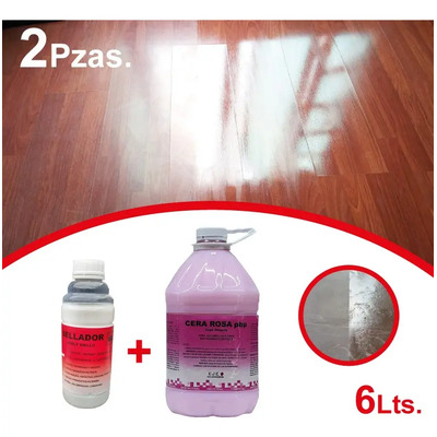 Kit Abrillantador De Pisos Doble Brillo Laminados Vinílicos | Meses sin interés