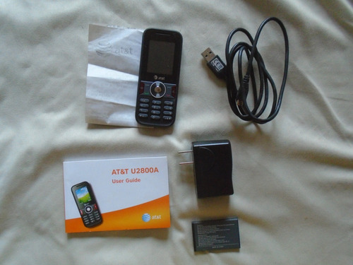 Telefone Celular At&t U2800a Com Manual E Nota Fiscal