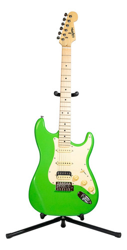 Logan Guitarra Eléctrica Tipo Stratocaster Vintage Hss Verde