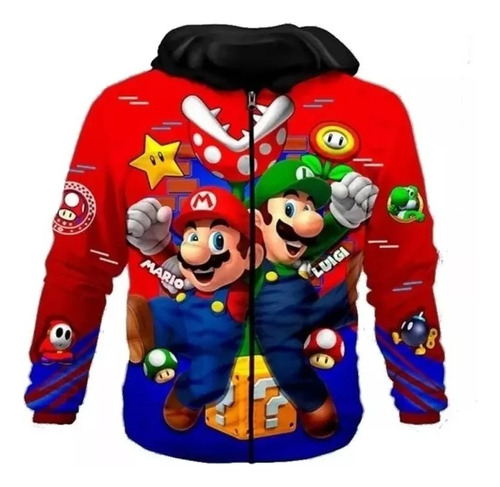 Chaqueta  Niño Naruto O Mario Bros Envió Gratis 