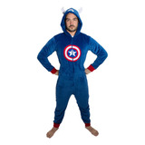 Mameluco Adulto Marvel Capitan America