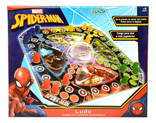 Ludo Spiderman Juego De Mesa Heroes Marvel Original Ed
