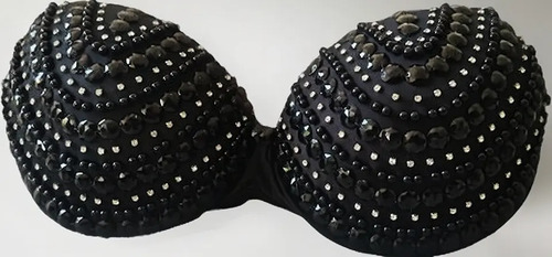 Cropped/sutiã Bordado C/ Pedrarias Plus Size Ensaio/brilho