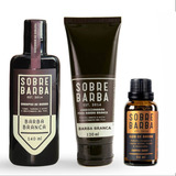 Kit Sobrebarba Shampoo Cond.  Barba Branca  E Óleo Coffee