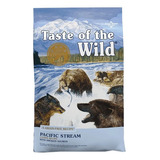 Alimento Taste Of The Wild Pacific Stream Canine Para Perro Adulto Todos Los Tamaños Sabor Salmón En Bolsa De 14lb