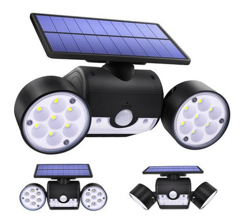 Lámpara Con Sensor De Presencia Solar Y Reflectores Led
