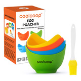 Coolcoop Vasos De Silicona Para Escalfar Huevos: Cazador Fu.