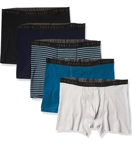 Paquete 5 Boxers Perry Ellis Hombre Original Comodos