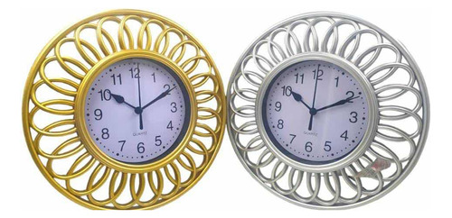 Reloj De Pared Vintage Espiral Redondo Elegante